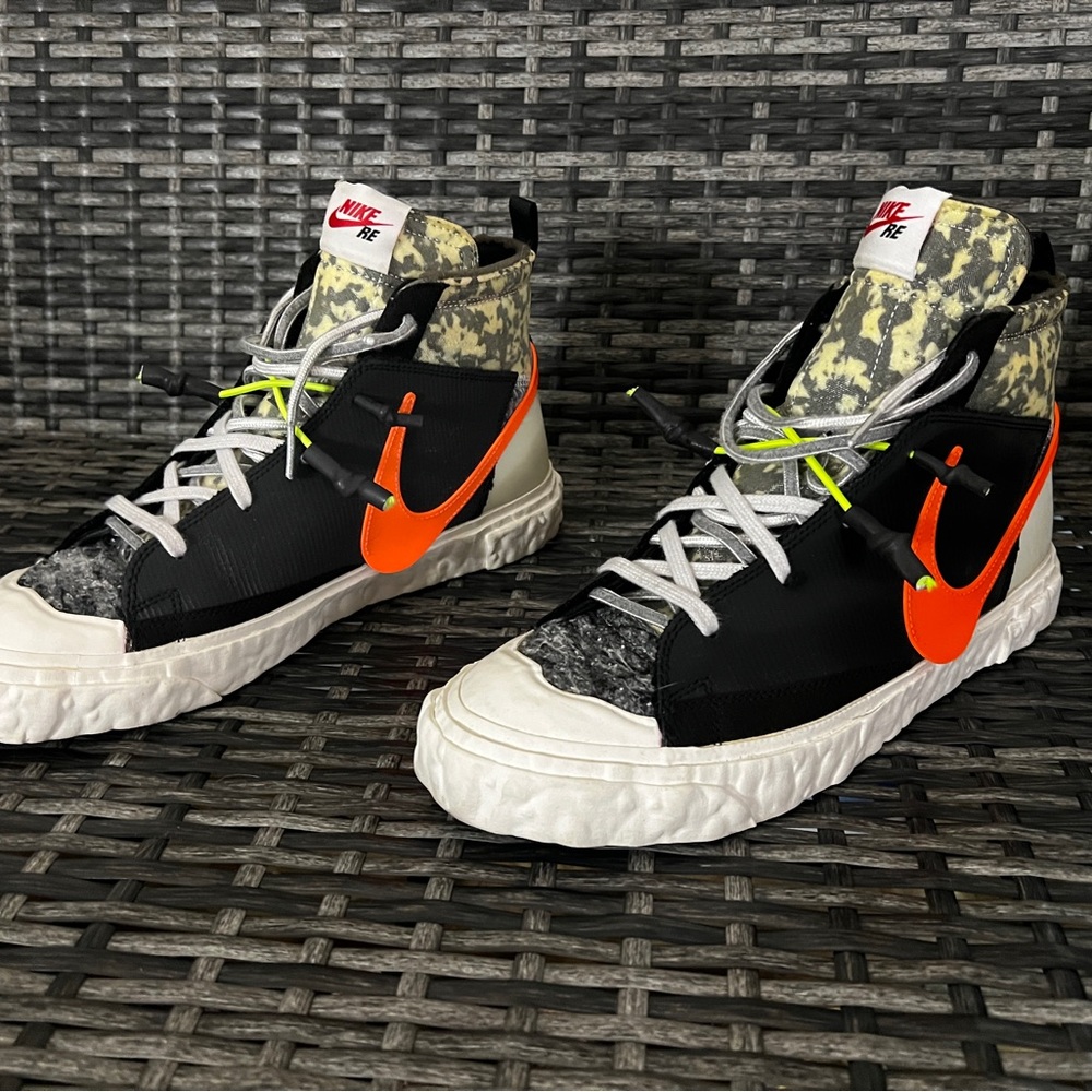 The Nike blazer readymade!..black,orange,white,volt